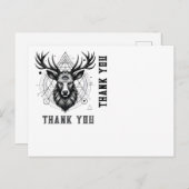 Majestic Death mit einem dritten Auge und geometri Postkarte (Vorne/Hinten)