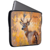 Majestic Deer in a Field of Wildflowers Laptopschutzhülle (Vorne Rechts)