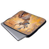 Majestic Deer in a Field of Wildflowers Laptopschutzhülle (Vorne Knopf)