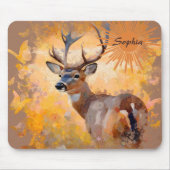 Majestic Deer in a Field of Wildflowers Mousepad (Vorne)