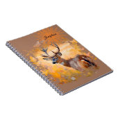 Majestic Deer in a Field of Wildflowers Notizblock (Rechte Seite)