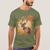 Majestic Deer in a Field of Wildflowers T-Shirt (Vorderseite)