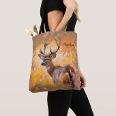 Majestic Deer in a Field of Wildflowers Tasche (Von Nahem)