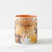 Majestic Deer in a Field of Wildflowers Tasse (Zentrum)