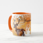 Majestic Deer in a Field of Wildflowers Tasse (Vorderseite Links)