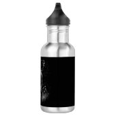 Majestic Deer in der Wildnis - Black&White Art Edelstahlflasche (Rechts)