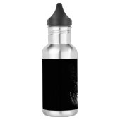 Majestic Deer in der Wildnis - Black&White Art Edelstahlflasche (Links)