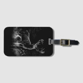 Majestic Deer in der Wildnis - Black&White Art Gepäckanhänger (Vorderseite (Horizontal))