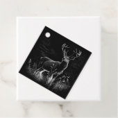 Majestic Deer in der Wildnis - Black&White Art Geschenkanhänger (Beispiel)