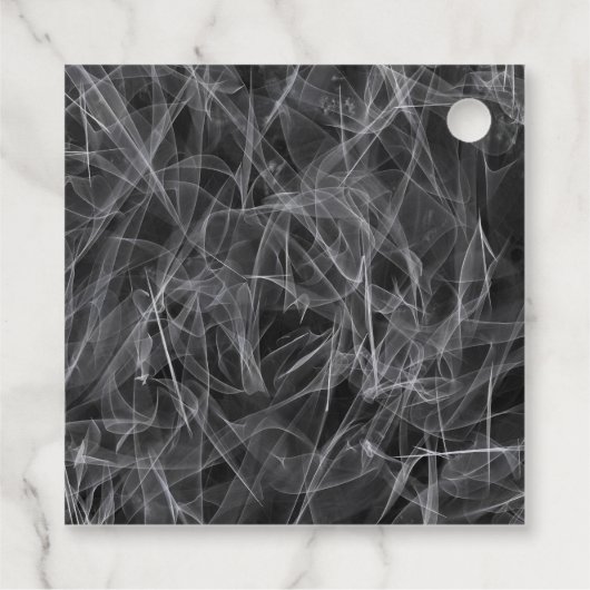 Majestic Deer in der Wildnis - Black&White Art Geschenkanhänger (Rückseite)