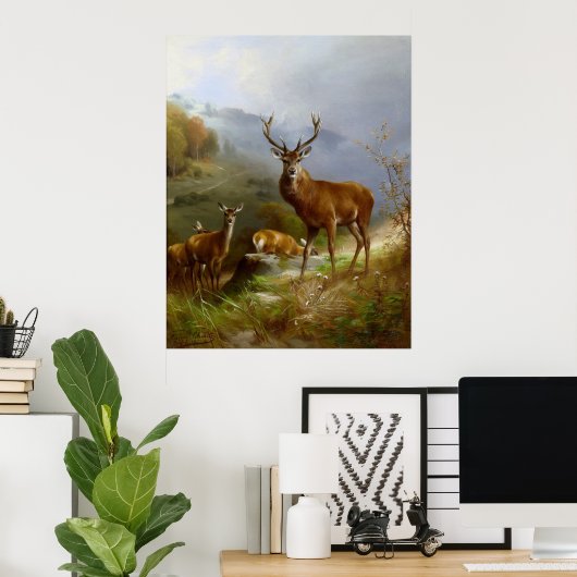 Majestic Deer ~ Poster (Heimbüro)