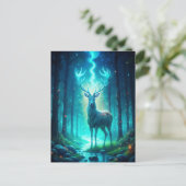 Majestic Deer Postkarte (Stehend Vorderseite)