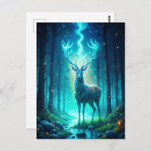 Majestic Deer Postkarte (Vorne/Hinten)