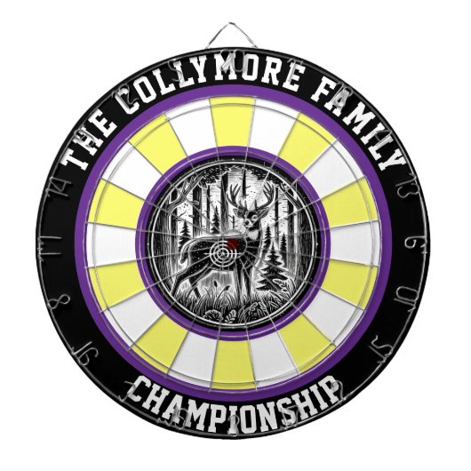 Majestic Deer Rustic Arwork Dartscheibe (vorne)