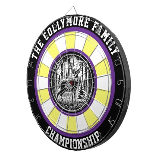 Majestic Deer Rustic Arwork Dartscheibe (Vorderseite rechts)