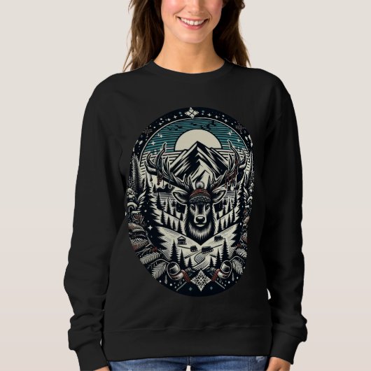 Majestic Deer Sweatshirt (Vorderseite)