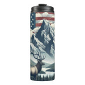 Majestic Deer unterhalb des amerikanischen Luftrau Thermosbecher (Vorderseite)