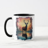 Majestic Dei am Sunset Lake Reflektion Tasse (Links)