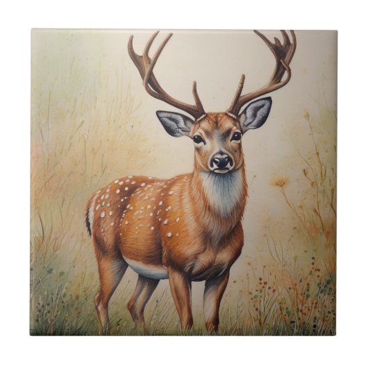 Majestic Dei im Herbst Fliese (Vorderseite)
