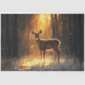 Majestic Dei im Winterwald Seidenpapier (Vorderseite)