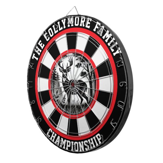 Majestic Dei in Forest Design Dartscheibe (Vorderseite rechts)