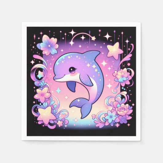 Majestic Dolphin Baby Dusche Serviette (Vorderseite)