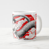 Majestic Dragon and Warrior Tasse (Vorderseite Rechts)