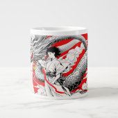 Majestic Dragon and Warrior Tasse (Vorderseite)