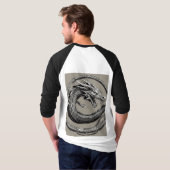 Majestic Dragon Design T - Shirt - Entfesseln Sie  (Schwarz voll)