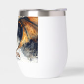 Majestic Dragon Head Wasserfarbe Illustration (Links)