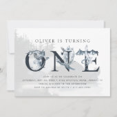 Majestic Dragon Mythys 1. Geburtstag Einladung (Vorderseite)