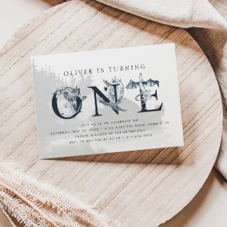 Majestic Dragon Mythys 1. Geburtstag Einladung