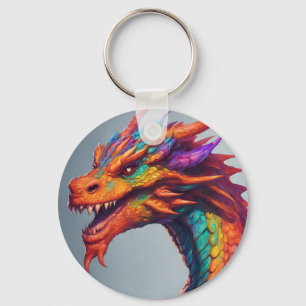 Majestic Dragon Portrait Schlüsselanhänger