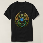 Majestic Dragon Symbol T - Shirt - Power & Weishei (Design vorne)