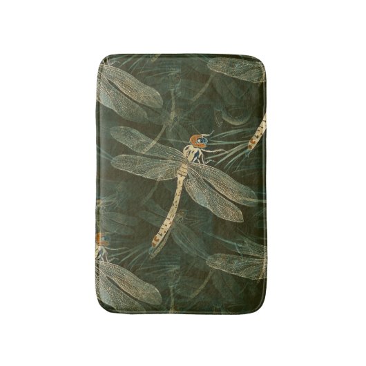 Majestic Dragonfly Pattern Badematte (Vorderseite Vertikal)