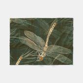 Majestic Dragonfly Pattern Fleecedecke (Vorderseite (Horizontal))