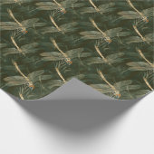 Majestic Dragonfly Pattern Geschenkpapier (Ecke)