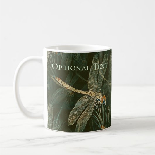 Majestic Dragonfly Pattern Kaffeetasse (Links)