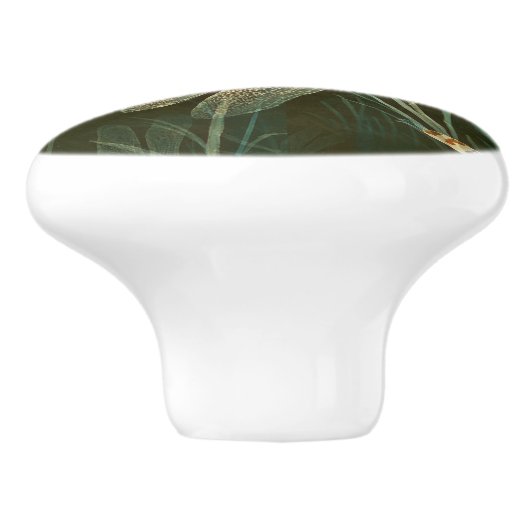 Majestic Dragonfly Pattern  Keramikknauf (Seitenansicht)