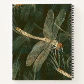 Majestic Dragonfly Pattern Notizblock (Rückseite)