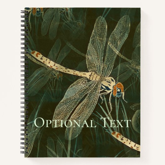Majestic Dragonfly Pattern Notizblock (Vorderseite)