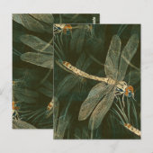 Majestic Dragonfly Pattern Postkarte (Vorne/Hinten)