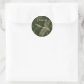 Majestic Dragonfly Pattern Runder Aufkleber (Tasche)