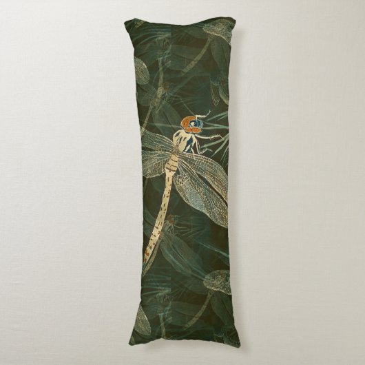 Majestic Dragonfly Pattern Seitenschläferkissen (Vorderseite Vertikal)