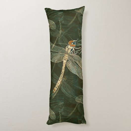 Majestic Dragonfly Pattern Seitenschläferkissen (Rückseite (Vertikal))