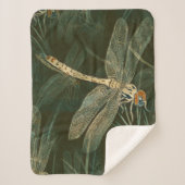 Majestic Dragonfly Pattern Sherpadecke (Vorderseite)