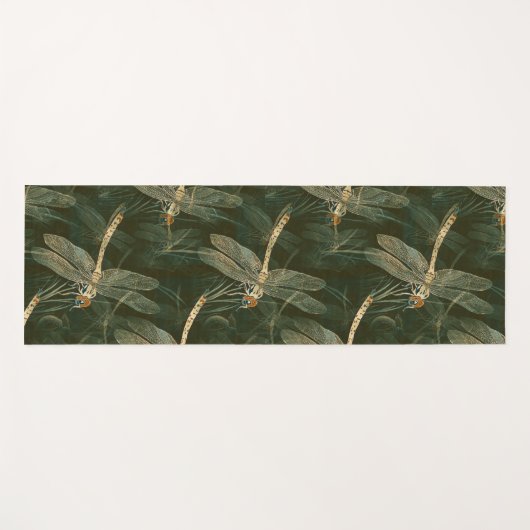 Majestic Dragonfly Pattern Yogamatte (Vorderseite (Horizontal))