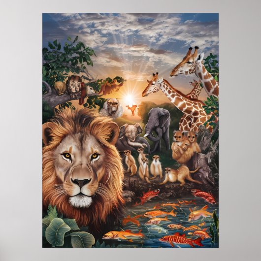 Majestic Dschungel Ansammlung Poster (Vorne)