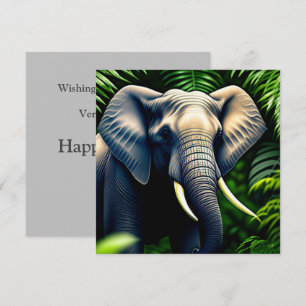 Majestic Dschungel Elephant - frei und frei Karte