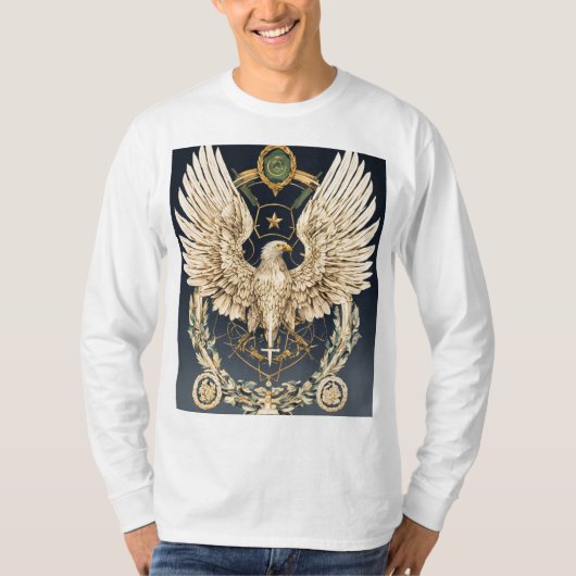 "Majestic Eagle Art: Symbol der Freiheit und der S T-Shirt (Vorderseite)